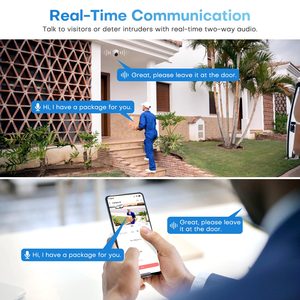 Cámara DE SEGURIDAD HIK OEM para el hogar, cámara IP POE de disuasión activa con luz híbrida inteligente de 5MP - Product Image 5