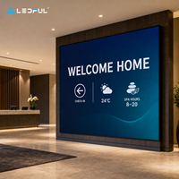Grande Murale LED Architecturale P1.86 pour Hall d'Hôtel Cinq Étoiles avec Technologie COB et Détail 4K, Installation Fixe