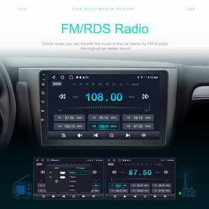 Autoradio sans fil CarPlay Android Podofo 2 Din multi-tailles GPS WiFi Bluetooth FM RDS compatible usine - Product Image 4