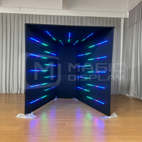 Cabine Photo Portable Personnalisée à Montage Rapide, Style Vogue, pour Salons Professionnels et Expositions, avec Éclairage LED pour Événements et Fêtes