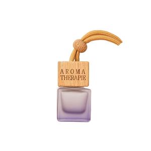 Botella Difusora de Perfume para Auto, de Vidrio Cuadrado Esmerilado Morado, Reciclable, de 8 ml, para Aceites Esenciales - Product Image 1