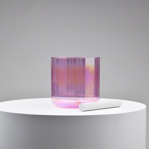 ชามคริสตัลควอตซ์ใสสีคอสมิก Q're Sing สำหรับการบำบัดทางจิตวิญญาณ ผลิตภัณฑ์อัลคิมิโกส คูเอนโกส เด คริสตัล - Product Image 4