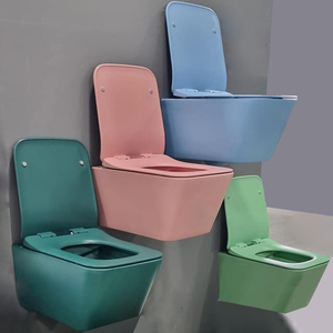 <span class=keywords><strong>WC</strong></span> confortable à hauteur standard Verde Primo, vert menthe, courbé 52 cm, <span class=keywords><strong>WC</strong></span> mural kaki, pour petite salle de bain indépendante - Product Image 3