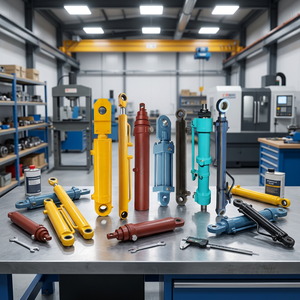 Diferentes Tipos de Cilindros Hidráulicos Pequeños de Doble Acción para Excavadoras, Elevadores de Autos, Grúas y Camiones Volquete - Product Image 1