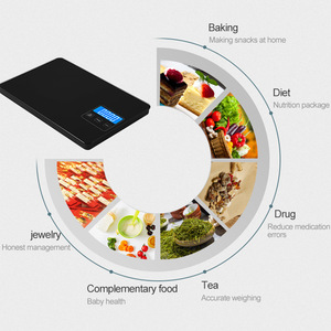 Petite balance de cuisine pour la remise en forme, la salade, les aliments, modèle en verre facile à nettoyer pour une utilisation en voiture - Vente en gros - Product Image 4