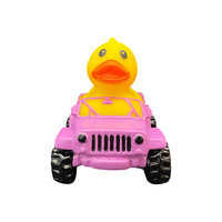 Vente en gros Logo personnalisé Canard Jeep multicolore en vinyle Jouets pour le bain Canard en caoutchouc