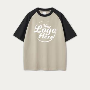 Wholesale <b>Men's</b> Hip Hop Graphic Print T-Shirt Vintage <b>Washed</b> Oversized Streetwear Casual Top Raglan Sleeve T Shirt - Product Image 5