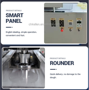 100-300kg/h Bakery <b>Dough</b> Divider Rounder <b>Machine</b> <b>Roller</b> Small <b>Dough</b> Balls Maker <b>Machine</b> Cookie <b>Dough</b> Cutting <b>Machine</b> Price - Product Image 6