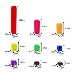 Rompecabezas educativo para niños juguetes de matemáticas puntuación fracciones Torre 1 puntuación promedio aprendizaje - Product Image 5