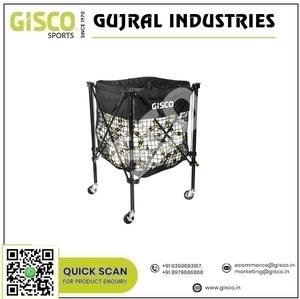 Chariot à billes en acier Premium 65X65X88cm avec système de verrouillage à ressort pour le stockage et le transport des balles Vente à l'exportation - Product Image 4