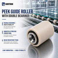 Roulement hybride PEEK avec bague intérieure en acier inoxydable et billes en céramique ZrO2 pour machines de précision