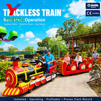 Train touristique électrique sans rails, très demandé, pour sites touristiques, centres commerciaux et attractions familiales