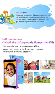 Tabellino Blackview 50 bambini <span class=keywords><strong>8</strong></span> <span class=keywords><strong>pollici</strong></span> Android Tablet 3GB + 64GB - Product Image 4