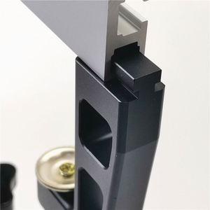 TEBAK W-09压紧夹具夹具木工45毫米和75毫米栅栏铝C型刳刨机台轨道端夹具 - Product Image 3