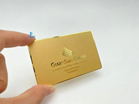 Cartes de visite professionnelles en métal personnalisées