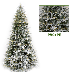 Cây Trang Trí Trong Nhà Ngoài Trời Cao Cấp Cây Giáng Sinh Nhân Tạo Có Bản Lề Có Bản Lề Bằng Nhựa PE PVC Mới 7Ft - Product Image 2