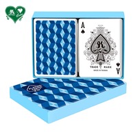 Cartes à jouer de poker à double jeu personnalisées avec logo, 54 cartes, double boîte pour emballage rigide en carton, modèle G032/G035