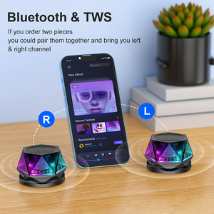 New Arrival Xách Tay TWS Không Dây RGB Ánh Sáng Mini Loa Từ Cho Báo Động Airplay Điều Khiển Bằng Giọng Nói Điều Khiển Từ Xa Nhựa - Product Image 4