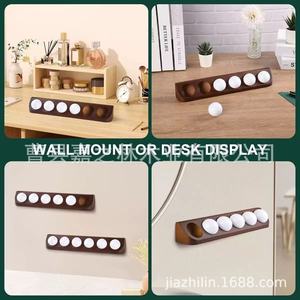Jiazhilin Wooden Ball Storage Rack Rectangle Solid Wood Multi Functional Office Organizer Standing Type Minimalist Style L4.18 - Product Image 5