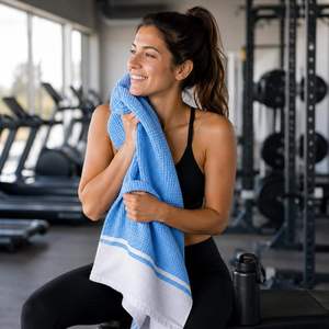 Toalla de Baño de Bambú de Lujo, Textura Suave Tejida, Ligera, de Secado Rápido, Altamente Absorbente, para Gimnasio, Spa, Hogar, Viajes, Uso Diario - Product Image 4