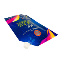 Pochette à bec verseur en aluminium imprimée sur mesure 500g 1kg, sac Mylar anti-fuite à fond plat pour poudre de toner