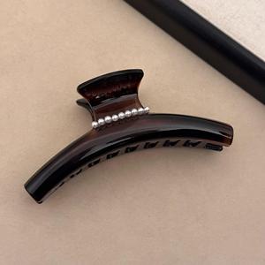 Pinza de Pelo de Lujo Ecológica Más Vendida, Colorida, de Acetato y Perlas, con Decoración de Diamantes de Imitación, Accesorios para el Cabello para Niñas - Product Image 4