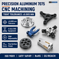 Pièces usinées CNC en aluminium 7075 sur mesure avec services de fraisage et de tournage