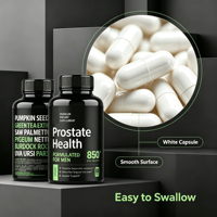 Complément alimentaire pour la santé de la prostate à base de palmier nain en capsules, prix usine 1,12 USD, faible MOQ, approvisionnement en gros, 60 gélules, achat en vrac