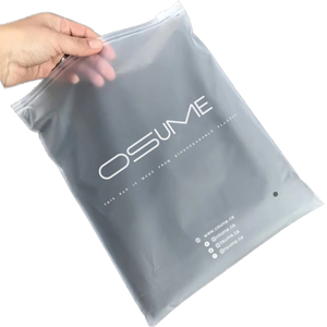 Custom Logo Gravure Printed Low MOQ Frosted Zipper <strong>Bag</strong> Translucent Matte CPE Recycled <strong>Plastic</strong> Clothing <strong>Storage</strong> - Product Image 1