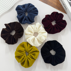 Fluwelen grote haar <span class=keywords><strong>scrunchie</strong></span> 5,5 inch haar elastiekjes oversized paardenstaart haarband voor dik krullend vrouwenhaar accessoires - Product Image 1