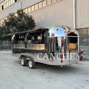 Camión de Comida Estándar del Reino Unido de 5.8 Metros, Precio de Fábrica, Remolque de Comida Móvil Personalizado con Equipamiento Completo - Product Image 1
