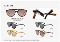 Lunettes de soleil de pilote rondes surdimensionnées vintage de luxe, rétro, à double pont, en acétate écaille de tortue