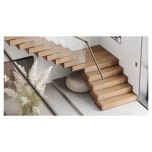 <span class=keywords><strong>Escaleras</strong></span> rectas industriales Prima con estructura de monostringer y acabado con recubrimiento en polvo para proyectos de apartamentos de <span class=keywords><strong>alquiler</strong></span> - Product Image 4