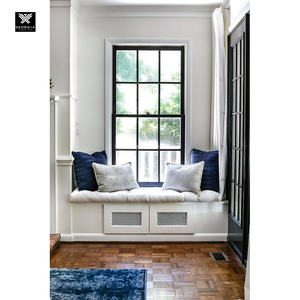 Fenêtres à guillotine noires avec vitrage trempé pour maisons, fenêtre coulissante verticale sur mesure style ferme - Product Image 6