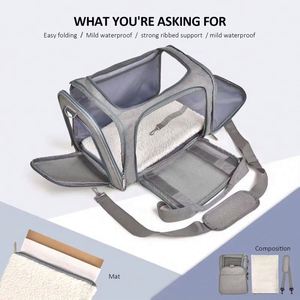 BSCI Factory Custom Design Airline Approved <b>Dog</b> Cat Travel <b>Dogs</b> Pet <b>Carrier</b> <b>Bag</b> Pet <b>Carrier</b> Travel <b>Bag</b> - Product Image 2