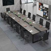 Station de charge pour table de conférence en U avancée avec prises de courant intégrées, table de salle de réunion ergonomique, élégante pour bureau gouvernemental