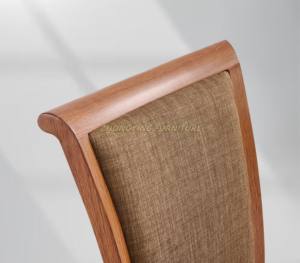 เก้าอี้รับประทานอาหารแบบซ้อนกันสำหรับโรงแรมสุดหรูเก้าอี้โลหะลายไม้ - Product Image 6