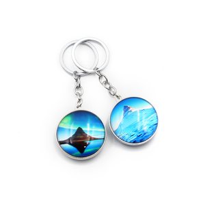 <span class=keywords><strong>Llavero</strong></span> Personalizado con Foto Impresa de Islandia, Diferentes Diseños, Doble Cara, <span class=keywords><strong>Llavero</strong></span> de Cristal con Bola de Cristal - Product Image 2