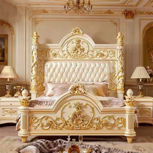 <span class=keywords><strong>Cama</strong></span> Moderna de Madera Maciza <span class=keywords><strong>Estilo</strong></span> Británico Europeo-Americano, <span class=keywords><strong>Cama</strong></span> Matrimonial <span class=keywords><strong>Estilo</strong></span> Inglés para Recámara Principal - Product Image 1