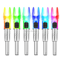 Embouts de flèches de tir à l'arc LED lumineux HT X avec numéros haute visibilité 204/233/244/246, bouchons H S GT et interrupteur marche/arrêt