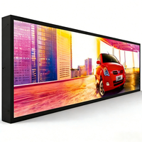 Écran LCD Barre Allongée Premium de 92 Pouces, Prise en Charge 3840(RGB)*1585 pour Machine Publicitaire Murale