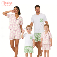 Pyjamas personnalisés pour bébés et enfants, ensemble de vêtements de maison, ensemble de pyjamas de Pâques avec motif de lapin, tenues assorties pour la famille