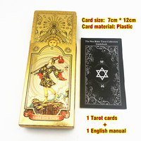 Jeu de cartes de Tarot, en feuille d'or, personnalisée, vente en gros, cartes pâtisserie, avec guide gratuit