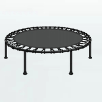 Directo de fábrica al por menor 1,2 plegable trampolín redondo en forma de T ajuste manejado cama de salto regalo de Navidad Fitness trampolín