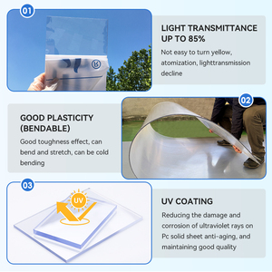 Tấm cong nơi trú ẩn đậu xe <span class=keywords><strong>Nepal</strong></span> linh hoạt mờ PC màu xanh 2mm giá của tấm lợp Polycarbonate trong kerala - Product Image 2