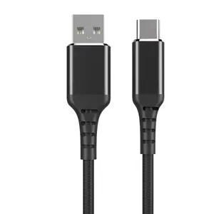 SANGUAN Type C Cable Fast Charging 1m 2m Nylon Braid Usb C Data Sync Cable For SAMSUNG Xiaomi Huawei Vivo