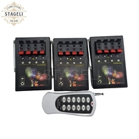 AM04R-3 sans fil Télécommande portable longue distance Système d'allumage pour feux d'artifice 3pcs 4 Cue 12 canaux pour Noël