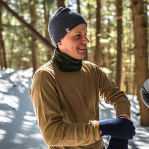 Sous-vêtements thermiques en laine mérinos respirants à manches longues pour homme pour la randonnée hivernale, le <span class=keywords><strong>ski</strong></span>, couche de base sans couture - Product Image 4