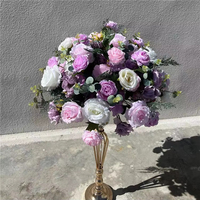 Boules de fleurs en soie miniatures personnalisées en gros, réutilisables, petites compositions florales artificielles pour la décoration de mariage, d'événements et de fêtes