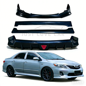 KIT DE CARROSSERIE DE VOITURE POUR 2007 2008 2009 2010 TOYOTA COROLLA ALTIS BODYKIT PARE-CHOCS AVANT LÈVRE PARE-CHOCS ARRIÈRE LÈVRE DIFFUSEUR JUPE LATÉRALE - Product Image 2